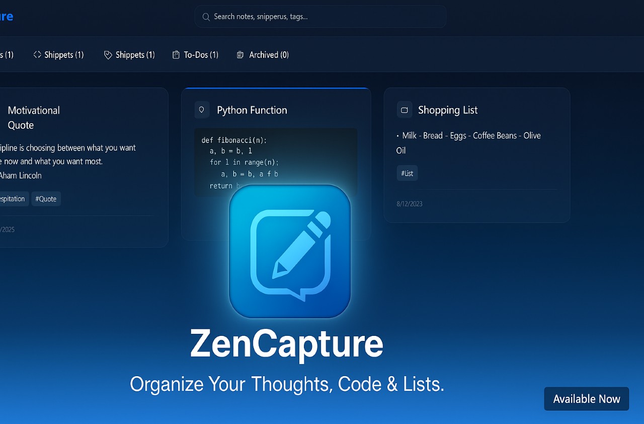 ZenCapture Note Taking